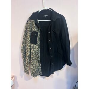 Missguided Black Denim Jacket *Size 6*